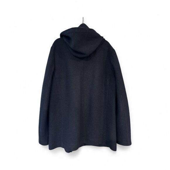 The Normal Brand Men's Wool Blend Balboa City Hooded Peacoat Jacket Navy Blue XL - Picture 3 of 6